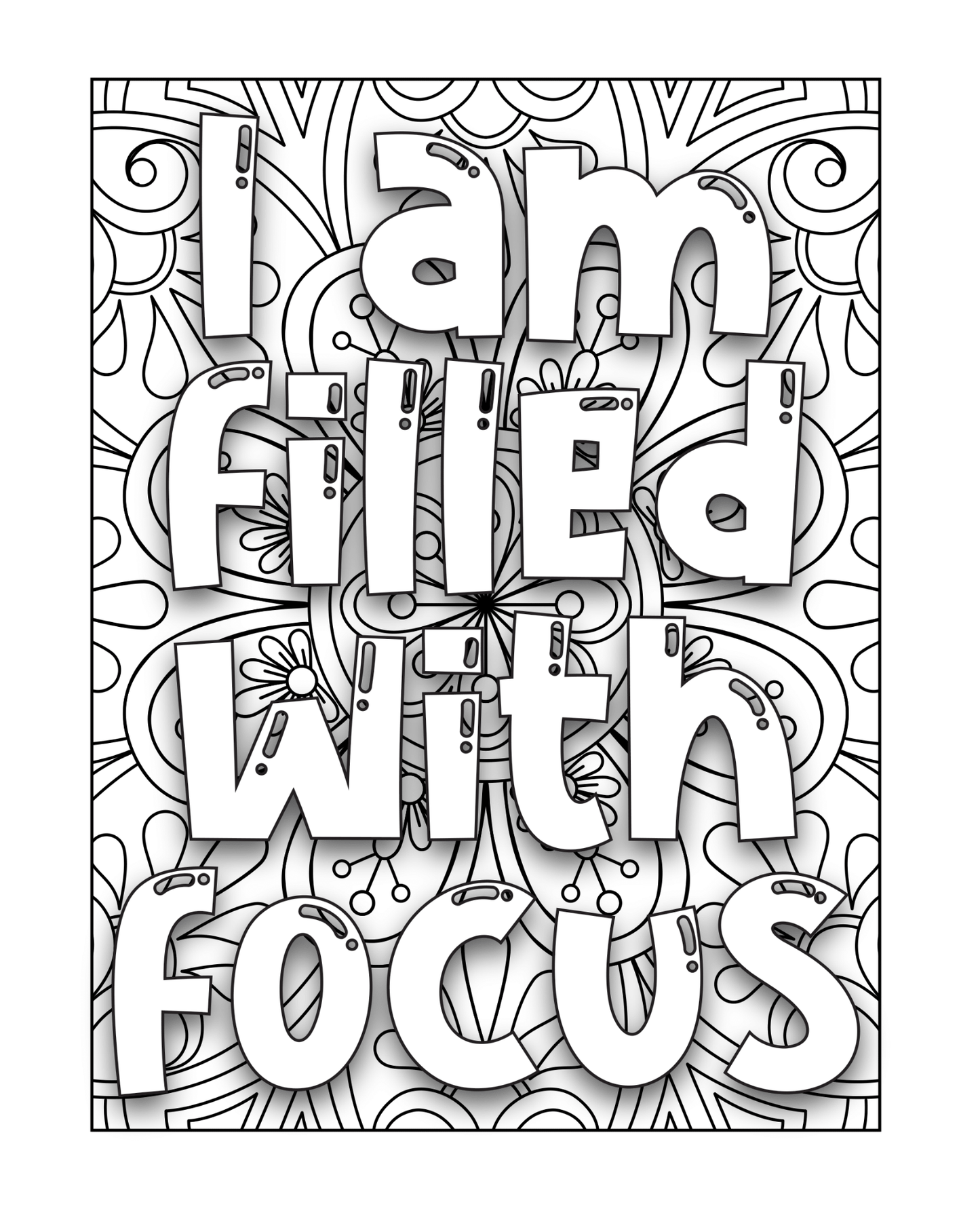 Mindset Is Everything Coloring Book
