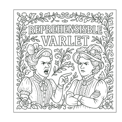 Victorian Insults For The Properly Improper Coloring Book
