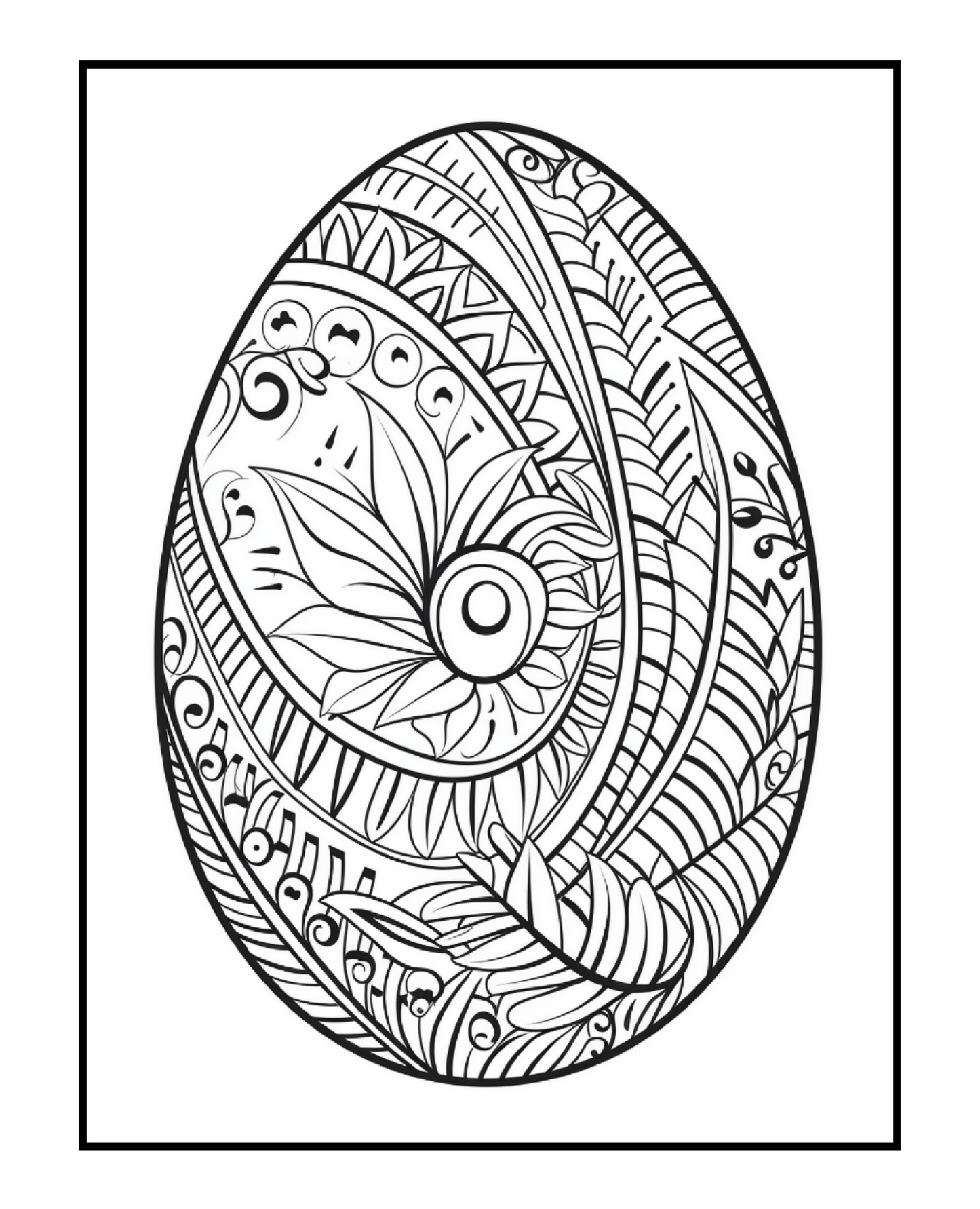 Ornate Easter Egg Coloring Book