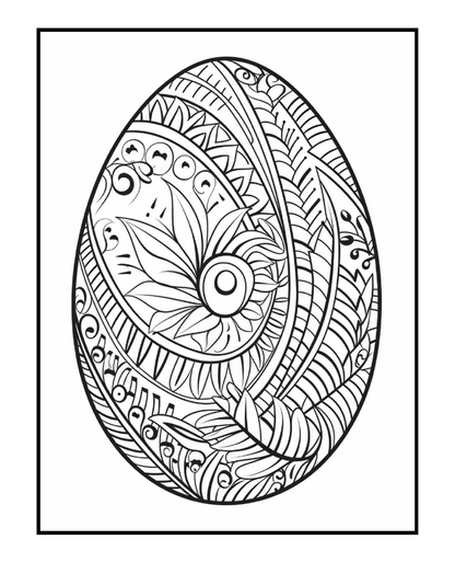 Ornate Easter Egg Coloring Book