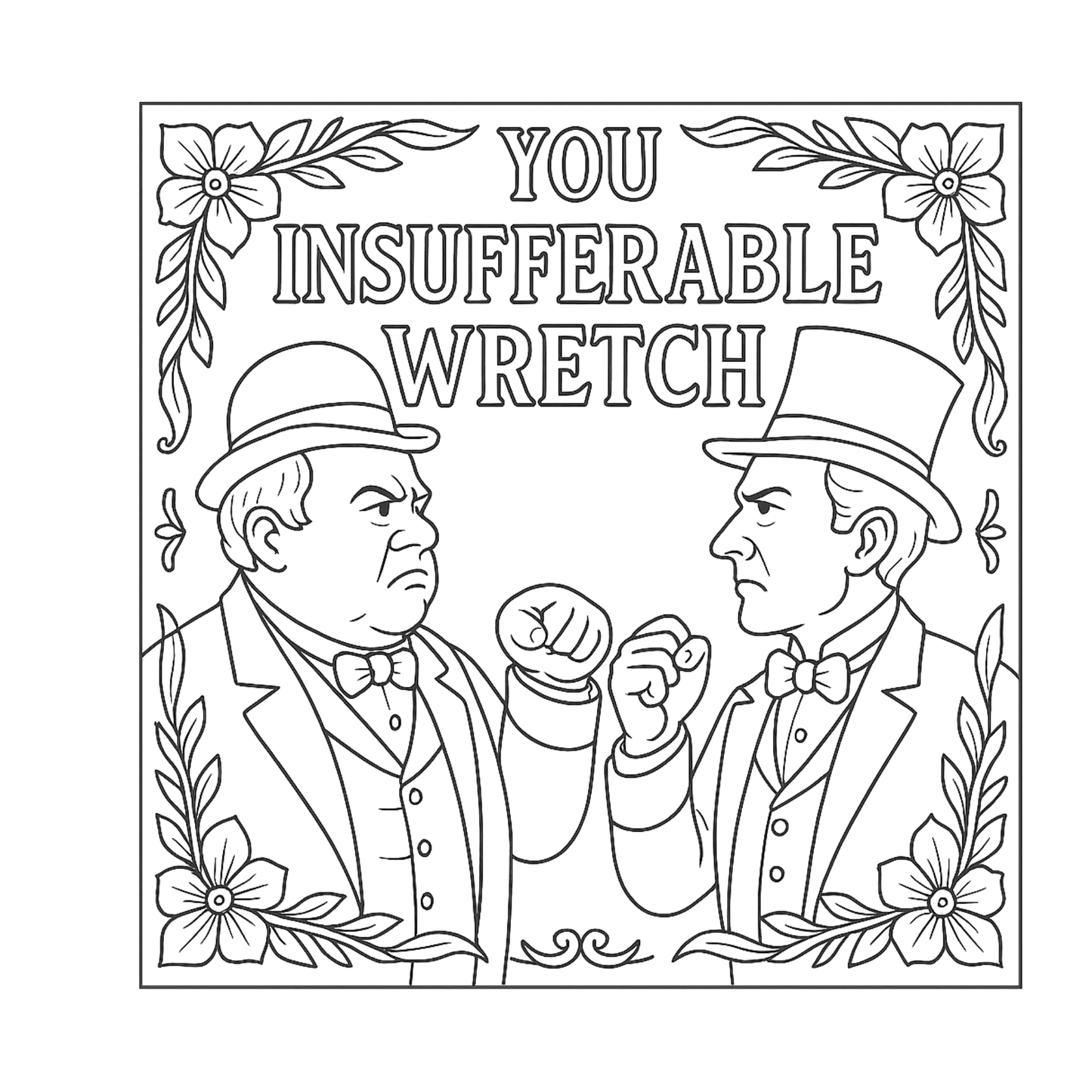 Victorian Insults For The Properly Improper Coloring Book