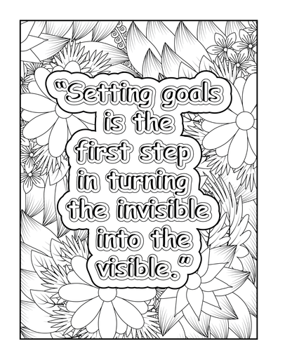 Mindset Is Everything Coloring Book