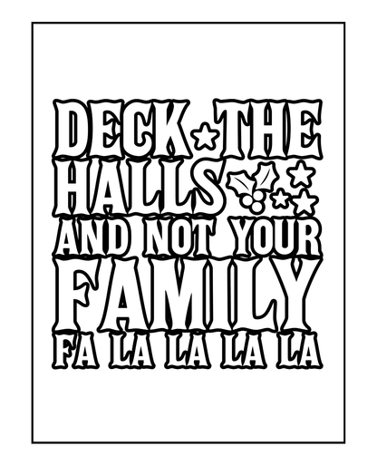 Merry Snarkmas - Sassy Bold and Easy Christmas Adult Coloring Book