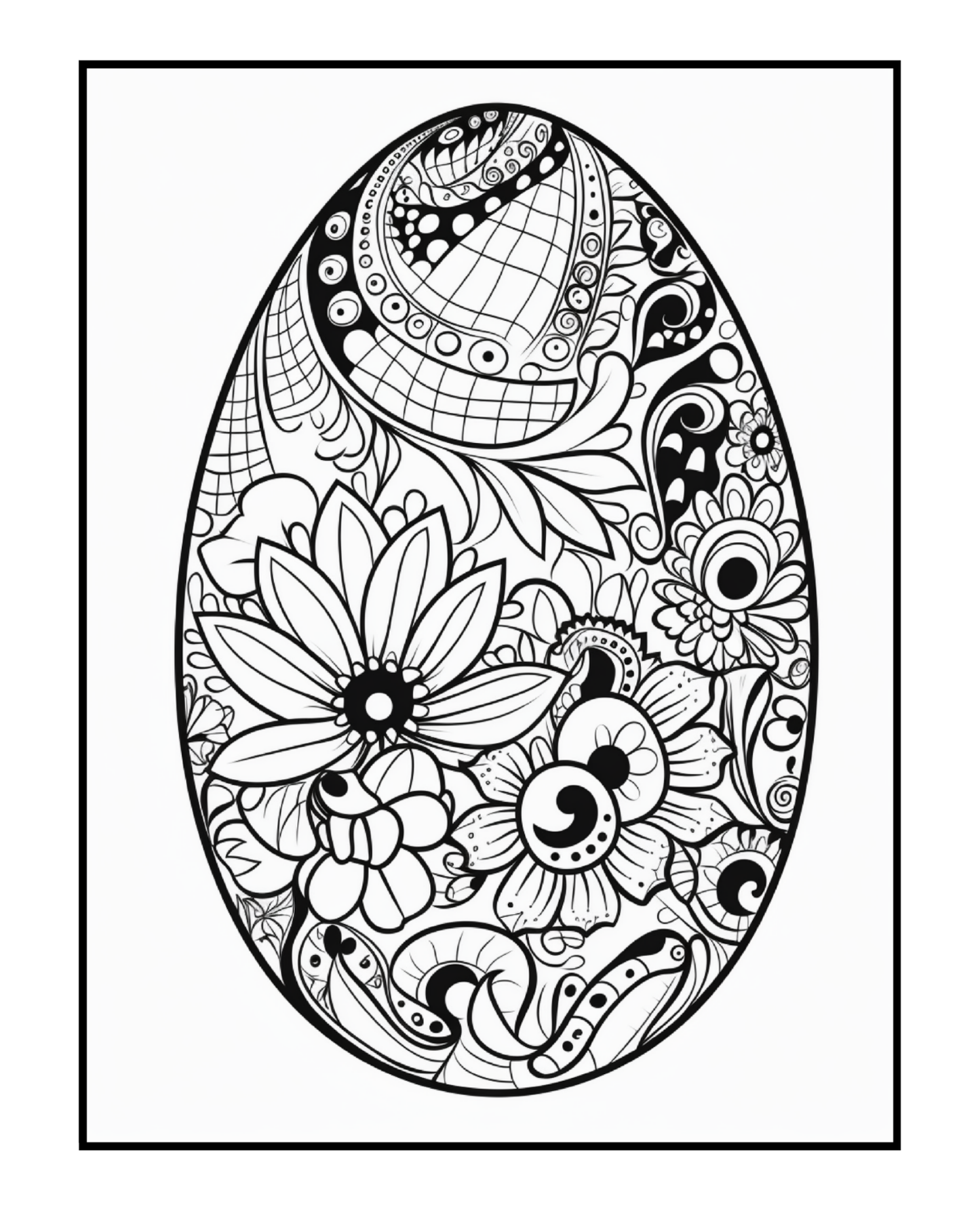 Ornate Easter Egg Coloring Book