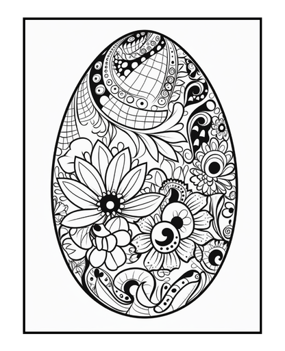 Ornate Easter Egg Coloring Book