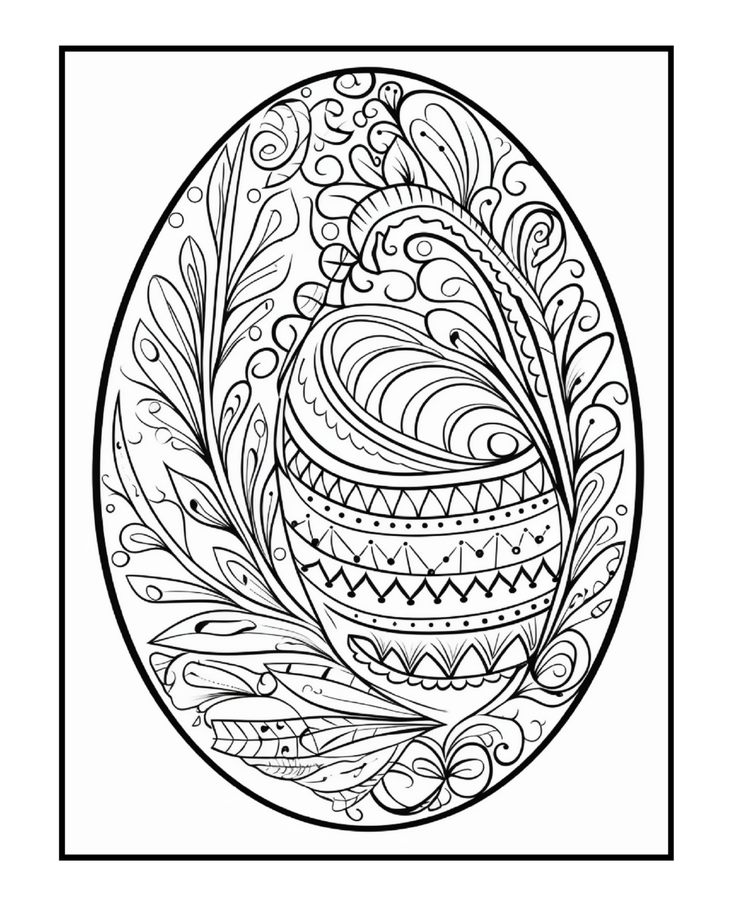Ornate Easter Egg Coloring Book