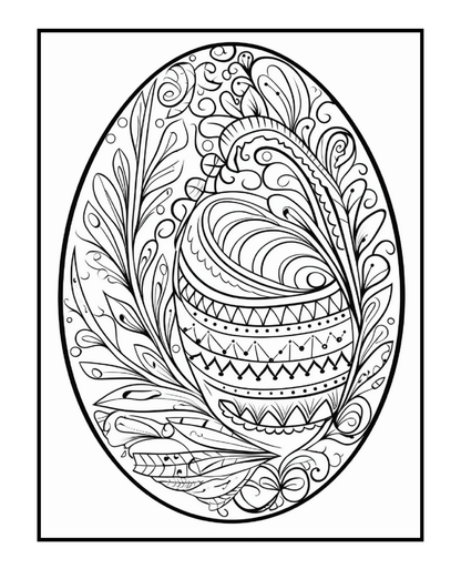 Ornate Easter Egg Coloring Book