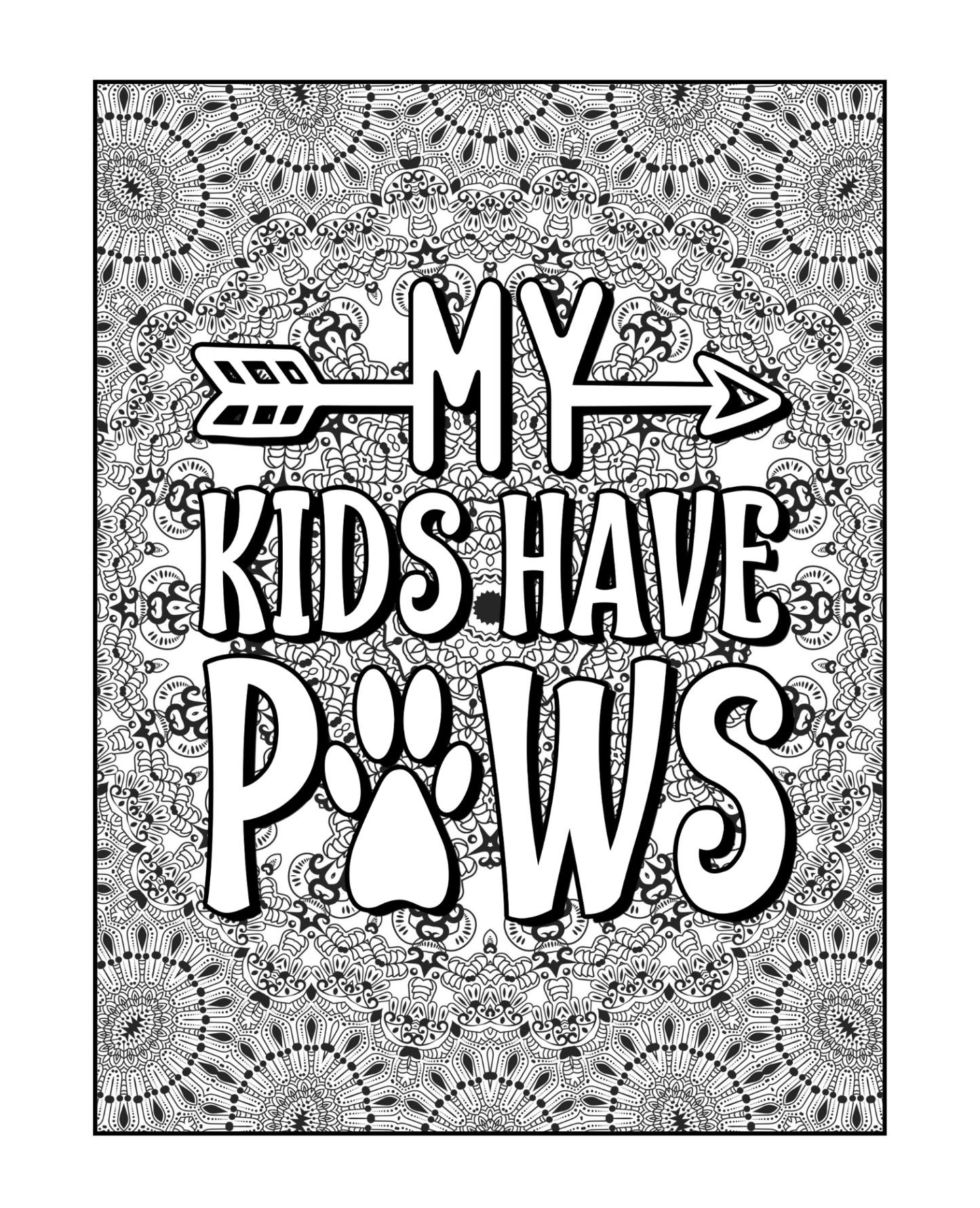 Dog Hair Is My Glitter Coloring Book