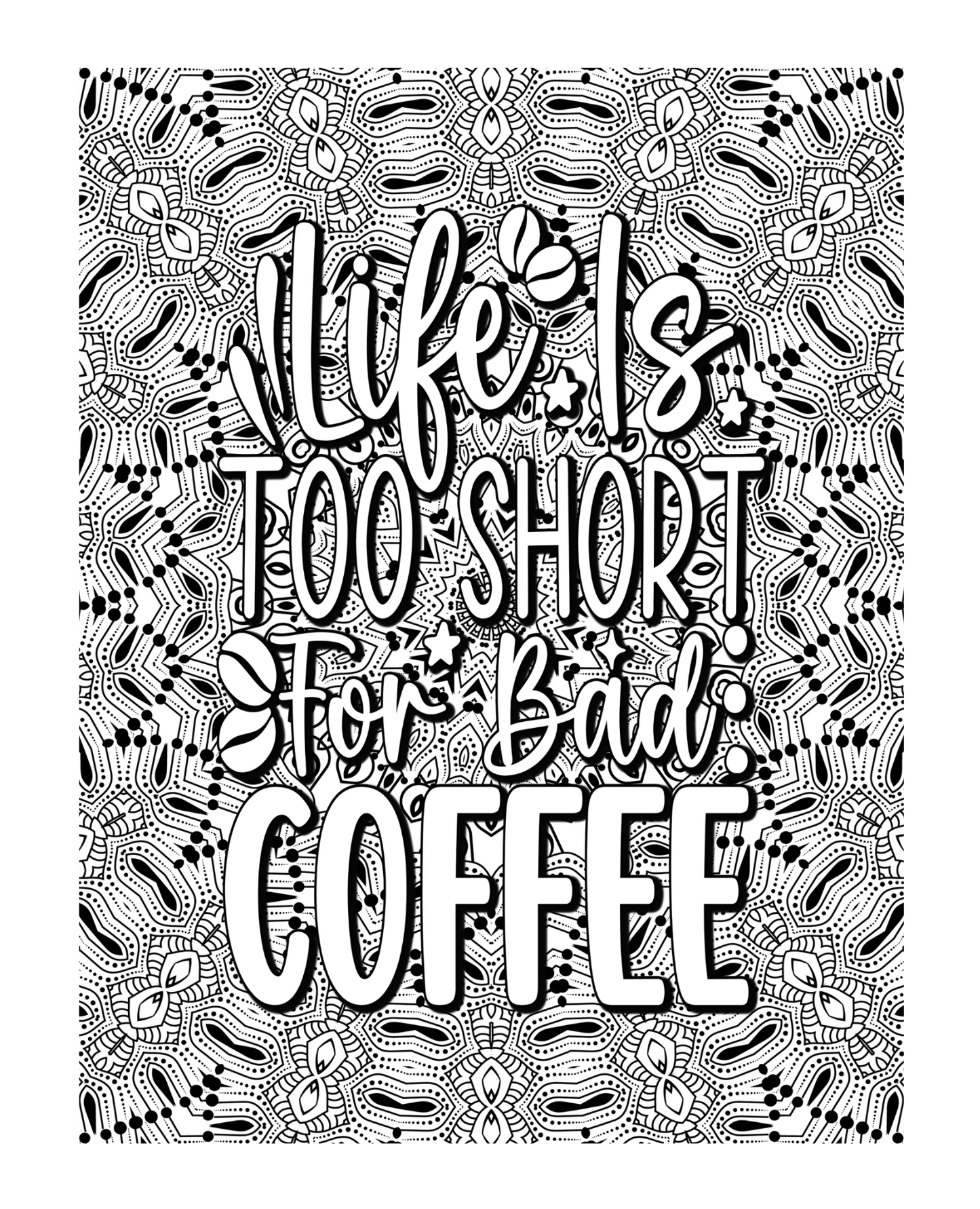 Coffee, Coffee, Coffee Coloring Book