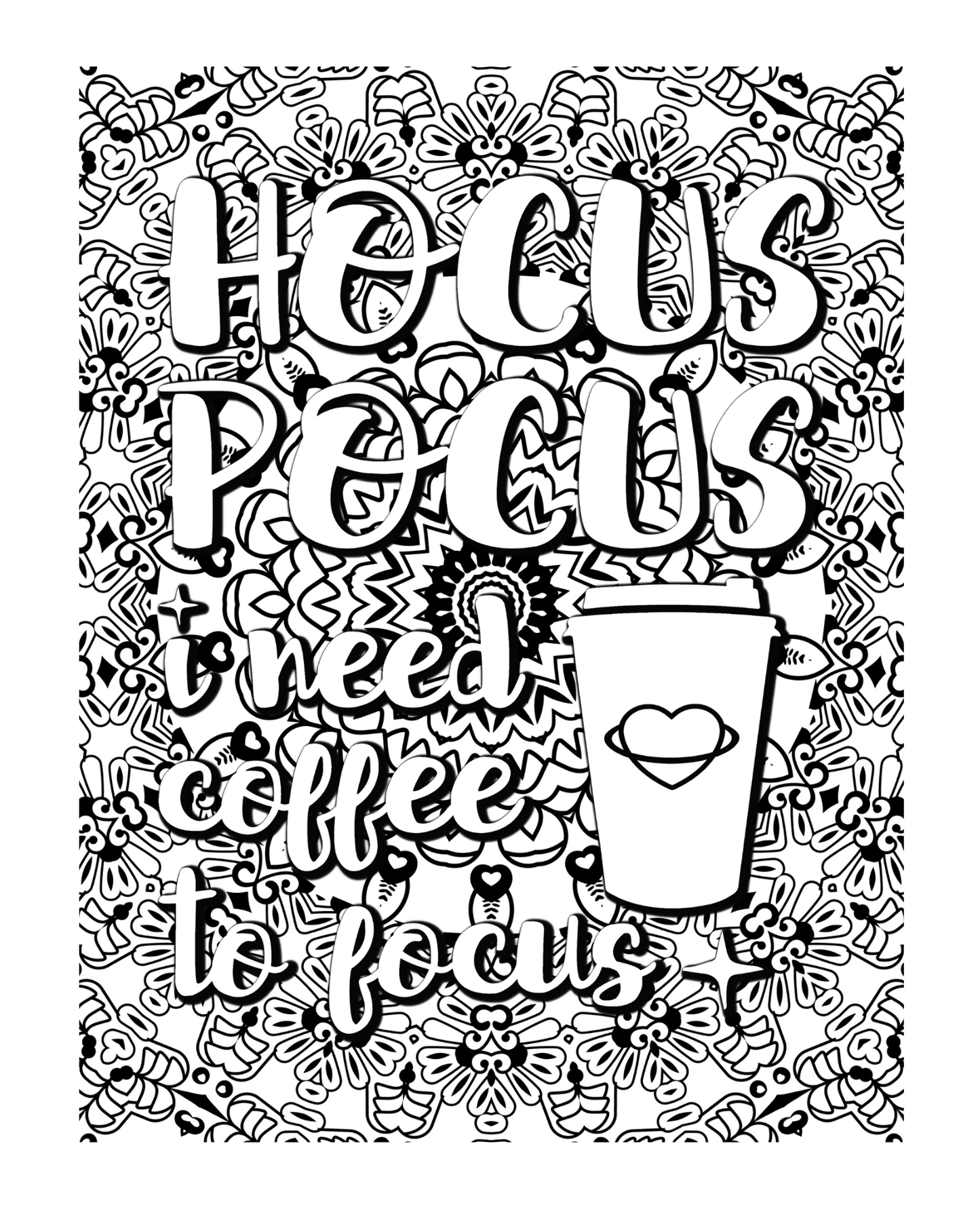 Coffee, Coffee, Coffee Coloring Book