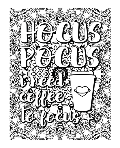 Coffee, Coffee, Coffee Coloring Book