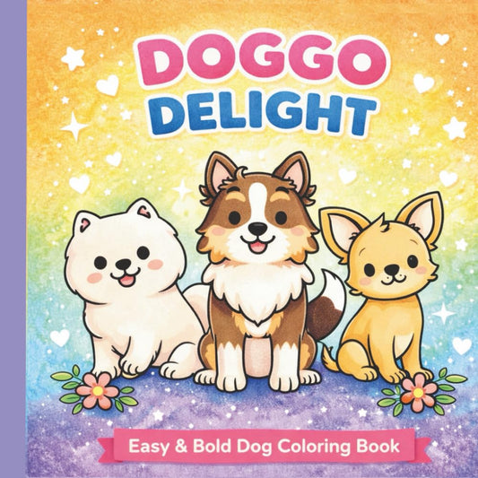 Doggo Delight Coloring Book