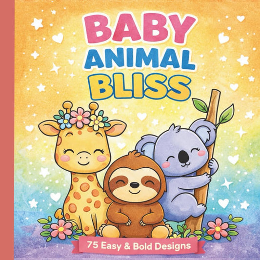 Baby Animal Bliss Coloring Book