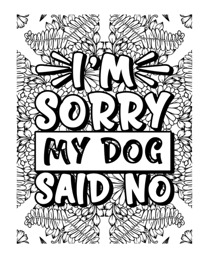 Dog Hair Is My Glitter Coloring Book