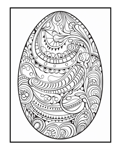 Ornate Easter Egg Coloring Book