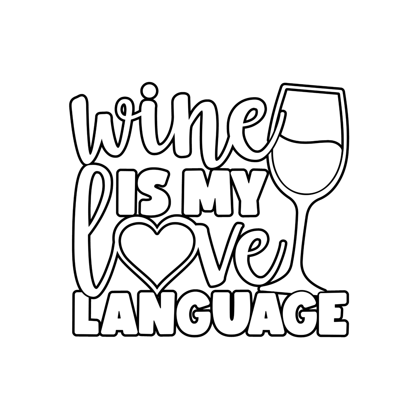 Wine Lover Coloring Book
