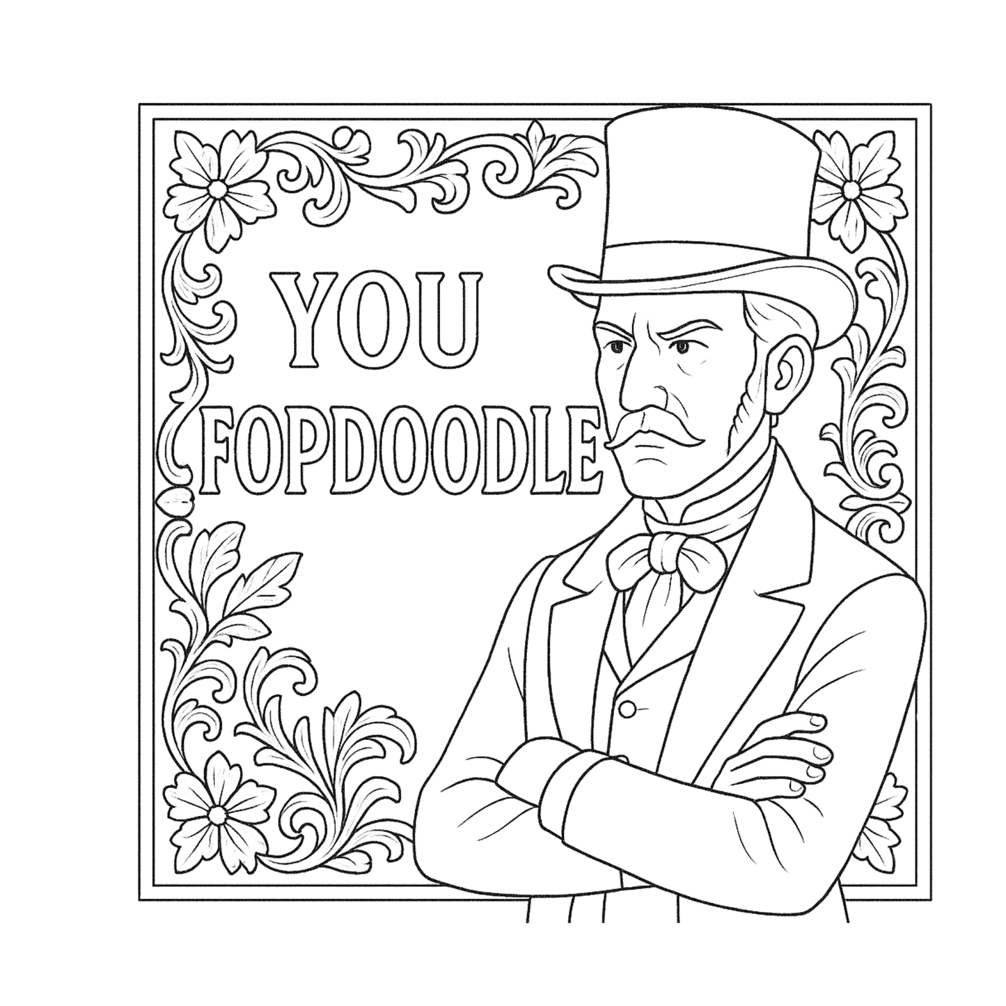 Victorian Insults For The Properly Improper Coloring Book