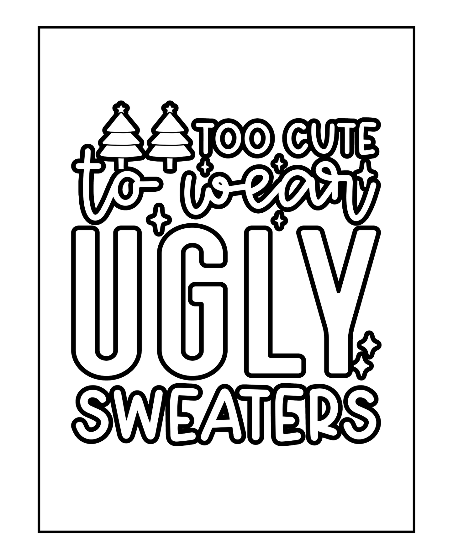 Merry Snarkmas - Sassy Bold and Easy Christmas Adult Coloring Book