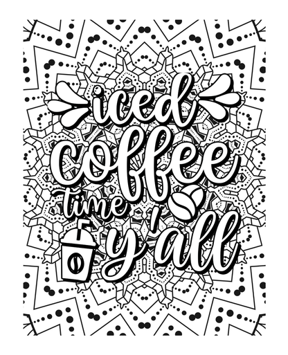 Coffee, Coffee, Coffee Coloring Book