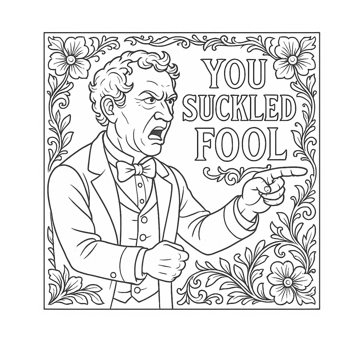 Victorian Insults For The Properly Improper Coloring Book