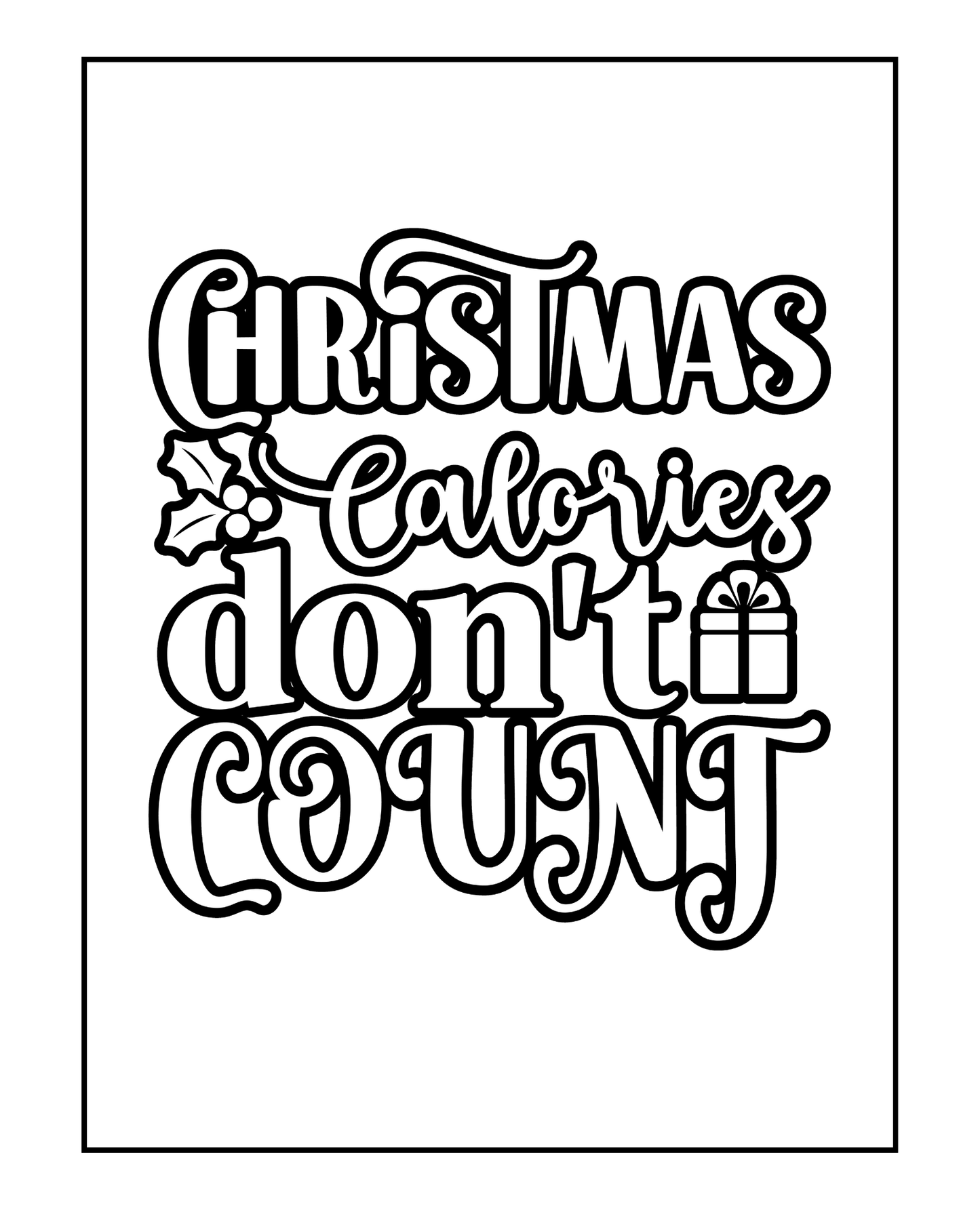Merry Snarkmas - Sassy Bold and Easy Christmas Adult Coloring Book